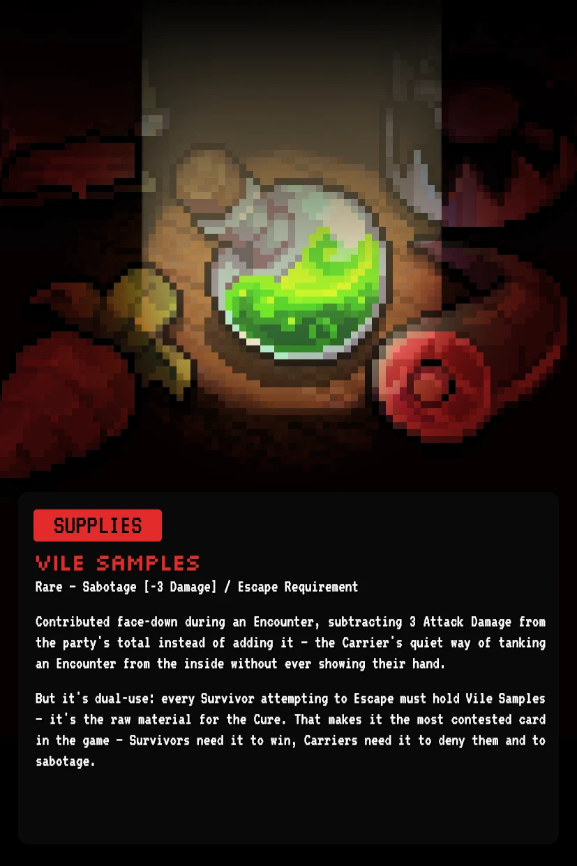 VILE SAMPLES — full readout